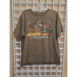 Y2k‎ Brown dirt bike graphic tee